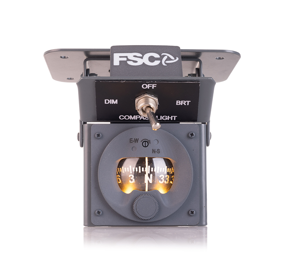 FSC B737 Wet Compass front bright backlit